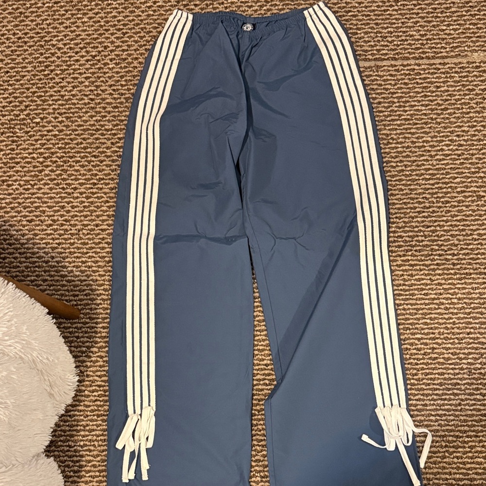 Blue Track Pants with White Stripes - Picture 4 of 6